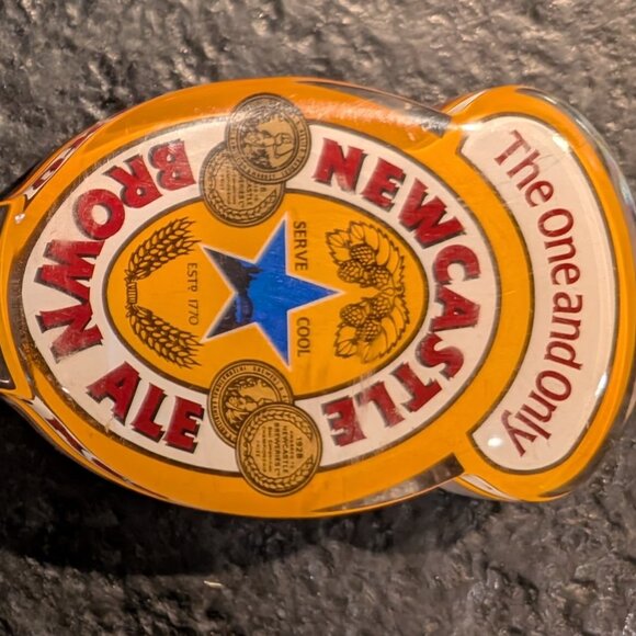 Newcastle Brown Ale 12" Beer Tap Handle (Handle Lucite Wood) - Picture 2 of 11